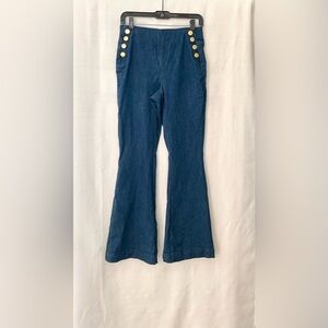 INC International Concepts dark blue Jeans with Gold Buttons